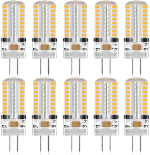 G4 120V Led Bulbs 3W Equivalent 30W Halogen 300 Lm Warm White