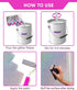 LEVAKA Holographic Silver Glitter Paint Additive for Walls - 14.11oz with 2 Buffing Pads
