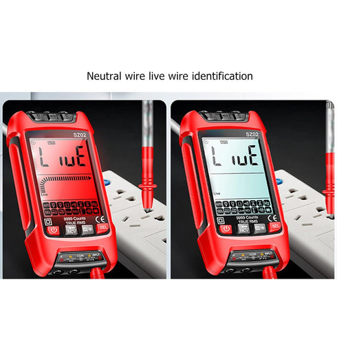 Digital Multimeter, DC AC Voltmeter, High Accuracy Tester Kit, Backlight LCD Display, Test Leads