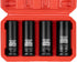 4-Piece 1/2 Inch Drive Impact Socket Set,CR-MO Steel 6-Point Deep Socket,Metric 17-19-21-22mm