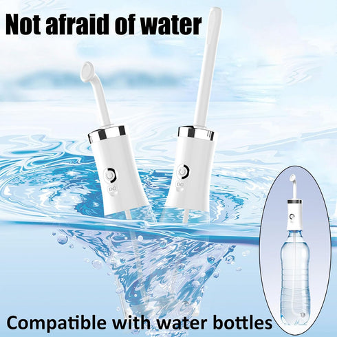 NJDQFA Portable Bidet for Outdoor Camping Travel,Douche Bottles for Women Men Babies,Rechargeable Shower Bidet Sprayer