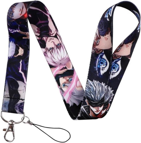 Satoru Gojo Jujutsu Kaisen Anime Manga 17.7" Neck Lanyard Keychain Holder ID Badge Mobile Phone Pin Strap