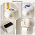 PAVSTINE Adhesive Toilet Paper Holder with Shelf, No Drill Wall Mount Toilet Roll Holder for Bathroom, Waterproof