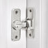 INIRET 90/180 Silvery Enhanced Security Flip Latch Lock - Heavy-Duty Degree Sliding and Swing Door Latch for Barns