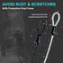 Azuneyeunt 2 Pack 3.3 1/8 (1m 3mm) Outdoor & Travel Security Cable with Loops, ft x in x Braided Safety Wire, Flexible