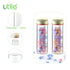 Utile 20pcs Glass Test Tubes, 25ml Medium Borosilicate Glass with Aluminum Screw Caps, 4004.0622.20