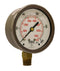 Winters 2-1/2" Dial Size, Liquid Filled Industrial Pressure Gauge, Brass Internals, 304 Stainless Steel Case