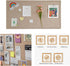 Bulletin Felt Board, 36x18 Inches, Decorative Pin Board for Wall, Foldable Self-Adhesive Vision Board with 36 Pushpins,