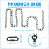 10 2 Set 110 lbs PATIKIL ft Light Fixture Chain, Lighting Chain Metal Looping Link with Quick Link Screw Lock
