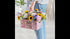 organizing,14.96" x9.84"x 7.87" basket,20L Pink crates for storage,plastic baskets for collapsible shopping foldable