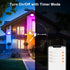 500W 5700K IP66 LED RGB Flood Light Outdoor Equivalent, Smart Color Change & Daylight Landscape Lighting, Waterproof