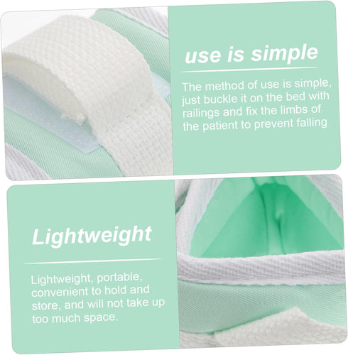 2Pcs Wrist Strap Bundling Belt for Patient Care Lightweight and Portable Limb for Bedridden Elderly Safety Protection