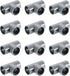 uxcell 3/4" PVC Tee, 12 Pcs 3 Way Elbow Connector Furniture Grade