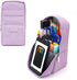 Standing Pencil Case, Large Capacity Zippered Pouch for School Supplies and Office Organization (Purple)