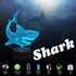 3D 16 FULLOSUN Shark Illusion Night Light Animal Touch Table Desk Lamp, with Remote Control Colors Optical USB LED