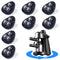 8Pcs Mini Caster Wheels for Small Kitchen Appliances, 360° Rotation Self Adhesive Caster Wheels, Stainless Steel Rollers