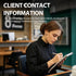 v2croft 100 Pack (5.5" 8.5") Stylist Binder Insert Cards, Keep Your Client Profile Book Organized