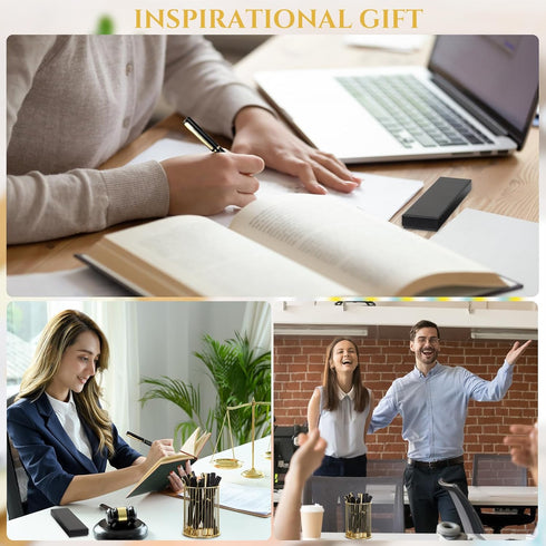 PerKoop 10 Pcs Thank You Gifts Inspirational Ballpoint Pens with Gift Boxes, Motivational Quote Pen Bulk Appreciation