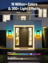 30 1500LM, IP65 2 Pack OIYN Smart Outdoor Wall Light, RGBWW LED Porch Light with Scene Modes, Waterproof, DIY