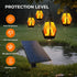 Xavbrysw 42Ft 15 Bulbs,Waterproof Solar String Lights Outdoor, Patio Lights with Flickering Flame Light Warm White