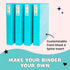 Yoobi 1 Inch Binder Set, 3-Ring Binders with 2 Pockets, Holds up to 220 Sheets, 4 Pack, Aqua