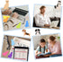 Cute Dog Sticky Notes with Paper Clips, 210 Sheets Cartoon Animal Self-Stick Notes - Index Tabs Dog Shape Memo Pads, 7
