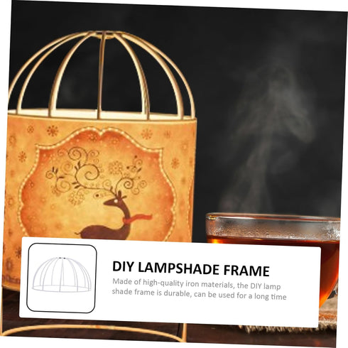 7.09 7.09 3.94 Inches Ciieeo Diy Lampshade Frame X X Gold Wire Lamp Shaft Stand for Homemade Chandelier and Handmade