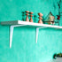 24 Packs 10 8 Inch KINJOEK x White Shelf Brackets, Heavy Duty Metal Wall Corner Angle Shelving Shelf Brackets
