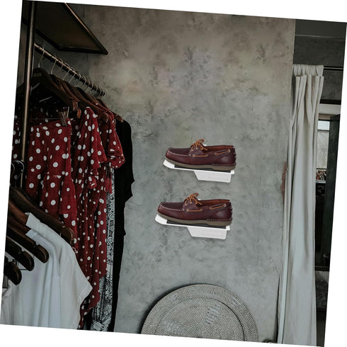Over The Door Metal Shoe Rack - Floating Sneaker Organizer