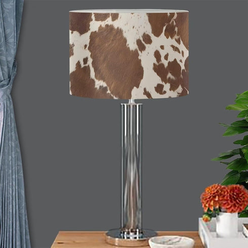 Suhoaziia Bulb Brown Cow Print Shade Lampshade Cover Wall Lamp Candle Shade for Floor Lamp Christmas Modern Home Living