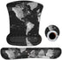 ToLuLu Ergonomic Keyboard Wrist Rest Pad and Mouse Pad Set, Non-Slip Support with Raised Memory Foam, Cool World Map