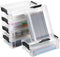 BTSKY 6 Pack Extra Large Capacity Plastic Pencil Box Stackable Clear Pencil