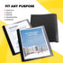 Report Covers with 3-Prong Fasteners, Clear Front Presentation Folders, 10 Set, Plastic, 8.5x11"