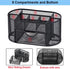 AUSTARK Desk Organizer Stationery Storage, Pencil Holder for Desk, Wire Mesh Office Supplies Accessories & Workspace