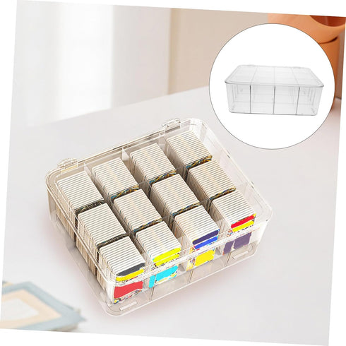Neat Desktop Business Card Holder - Plastic Display Rack for Organizing Cards