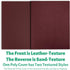 Binditek 50 Pack Maroon Leather Textured Polycovers, 16 Mil Binding Presentation Covers for Business Reports, 8-1/2 x