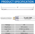 Wesome Lighting 8 Pack 12 Inch F8T5/CW Bulbs, 4100K T5 5 Bulb Counter LED Replacement Cool White, LED Watts Replace