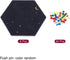 PATIKIL Hexagon Felt Board Tiles, 8 Pack, Self Adhesive Mini Moon Wall Pin Bulletin Board with Push Pins for Home Decor