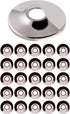 F-25334-25 1/2 inch IPS Sure Grip Flange Escutcheon Plate for Steel Tubing, Shallow, Chrome (Pack of 25)