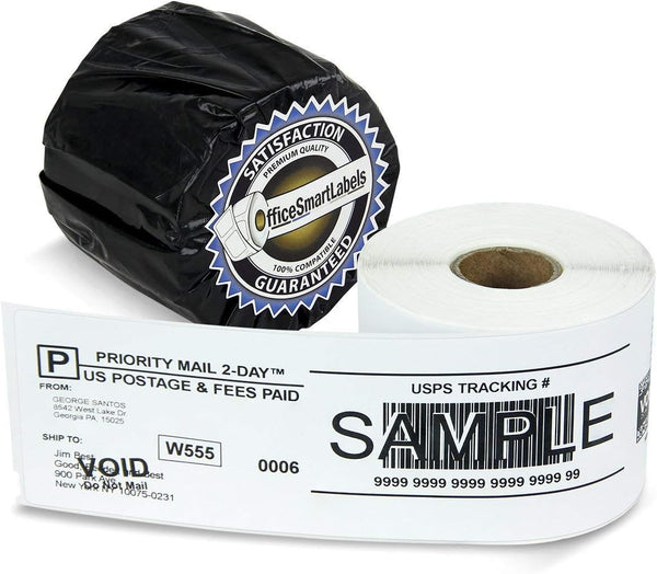 OfficeSmartLabels Self-Adhesive Internet Postage Labels, 2-5/16 x 7-1/2 inch, 1 Roll, 150 Per Roll, White