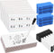 Dry Erase Lapboards with Lines, Pack of 18, 6 x 9 inch Double Sided White Boards with 18 Pens, 18 Erasers