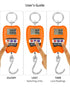 QWORK Hanging Weight Scale, 200kg/440lbs Digital Crane Scale, Aluminum Housing, LED Display.