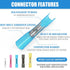 525PCS Heat Shrink Butt Connectors - Blue 16-14 AWG, Marine Grade Tinned Copper Crimp Splice Terminals
