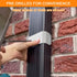Downspout Adapter Gutter Pipe Clip Hidden Bracket Set of 2, 3x4, White