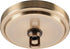 Aspen Creative 21508-42, 5-1/2" 1" 2 Pack Transitional Chandelier & Light Fixture Canopy Kit w/Collar Loop, Warm Brass