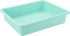 Storex Letter Size Flat Storage Tray – Organizer Bin with Non-Snap Lid, Teal, 5-Pack for Classroom, Office, Home