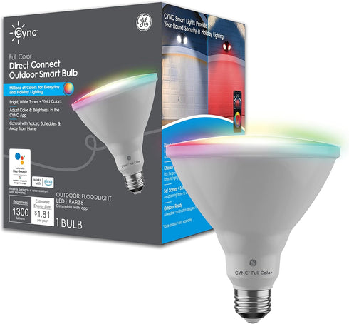 GE Lighting CYNC Smart LED Light Bulb, Color Changing Lights, Bluetooth and