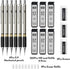 Four Candies Metal Mechanical Pencil Set - 6PCS 0.9mm Pencils, 360PCS HB Lead Refills, 3 Erasers, 9 Eraser Refills