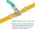 uxcell 1/2" Ball Valve, Brass Shut-off Valve Switch, Hose Barb Pipe Tube Fittings, 90 Degree Green Operation Handle, 5