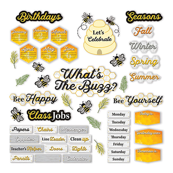The Hive Bulletin Board Set for Classroom Organization